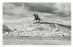 WY, Cody, Wyoming, Buffalo Bill Historical Center, Monument The Scout, RPPC