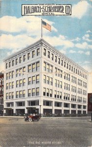 c.'20, Halbach-Schroeder, The Big White Store, Crease, Quincy, IL, Old Post Card