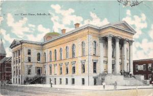 C12/ Belleville Illinois Il Postcard 1907 Court House Building