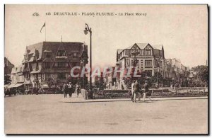 Old Postcard Deauville flowered beach Place Morny