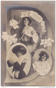 Flower & Beauty Series, Actress Miss Zena Dare & DAFFODIL Flower , 00-10s ;...