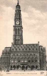 Vintage Postcard L'Hotel De Ville The Town-Hall Arras France 