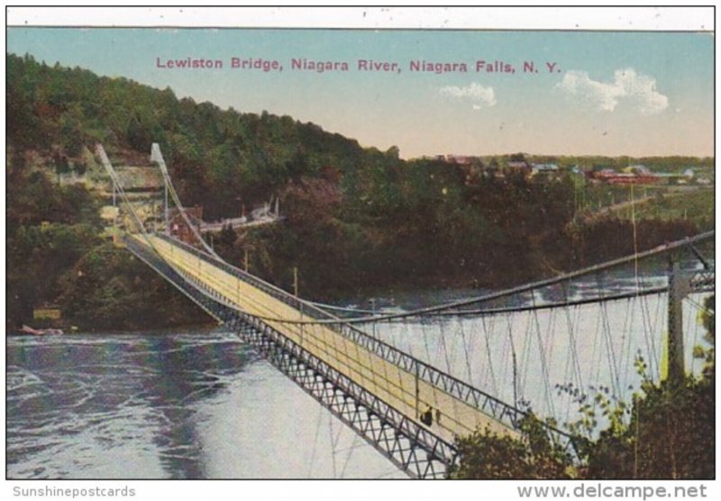 New York Niagara Falls Lewiston Bridge Over Niagara River