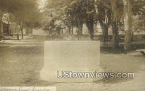 Real Photo - Memorial Fountain - Ashfield, Massachusetts MA  