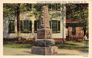 Cornstalk Monument, Court House - Point Pleasant, West Virginia WV  