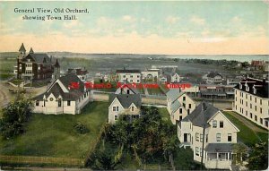 ME, Old Orchard, Maine, General View Of City, Town Hall, Mason Bros No A14781