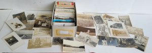 Lot of 540 ANTIQUE & VINTAGE POSTCARDS RPPCs TOWN VIEWS GREETINGS mix