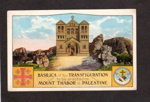 Basilica Church Transfiguration Mount  Thabor Palestine near Israel Postcard