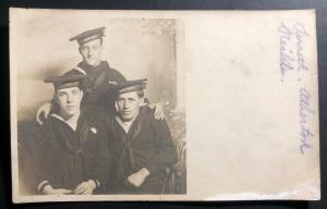 Mint USA Photo Postcard RPPC US Navy Marines Sailors WWI