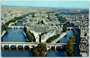 M-8888 A View of Paris and the River Seine France