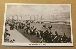 UNUSED RPPC POSTCARD THE SPEEDWAY, NEW YORK CITY