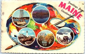 Postcard - Greetings from Maine Vacationland - Maine