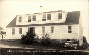 West Southport ME Yacht Club c1940 Real Photo Postcard