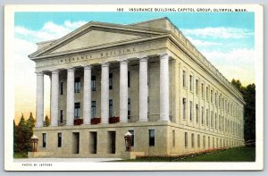 Olympia Washington~Insurance Bldg Of Capitol Group~Curt Teich Vintage Postcard