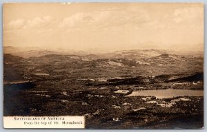 Vtg New Hampshire NH Switzerland of America from Mt Monadnock 1910 RPPC Postcard