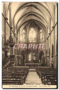 Postcard Old Issoudun Indre The Basilica of Our Lady of Sacred Heart La Grand...