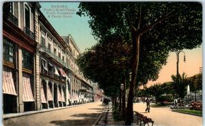 HAVANA, CUBA   Prada Promenade  HOTEL PASAJE  ca 1910s    Postcard