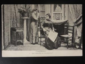 French Set of 5 Postcards CONFIDENCE Have Confidence c1906