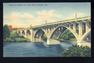 Albany, Georgia/GA Postcard, Memorial Bridge Over Flint River