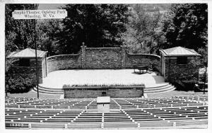 Wheeling West Virginia 1940s Postcard Amphitheater Oglebay Park