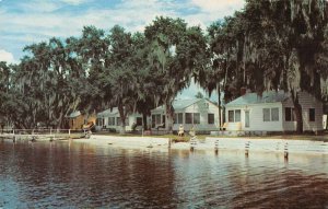 Minneola Florida Lakeside Cottages Beach Scene Vintage Postcard AA482