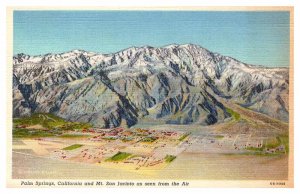 Postcard AERIAL VIEW SCENE Palm Springs California CA AR7110