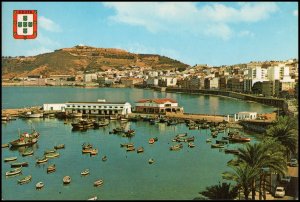 Spain (Ceuta) Post Card - Harbour and Hacho Mount, unused