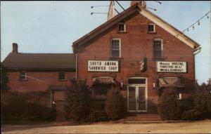 South Amana IA Sandwich Shop Old Postcard