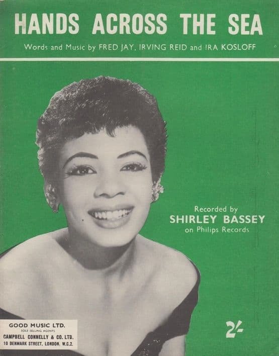 Hands Across The Sea Shirley Bassey 1950s Sheet Music