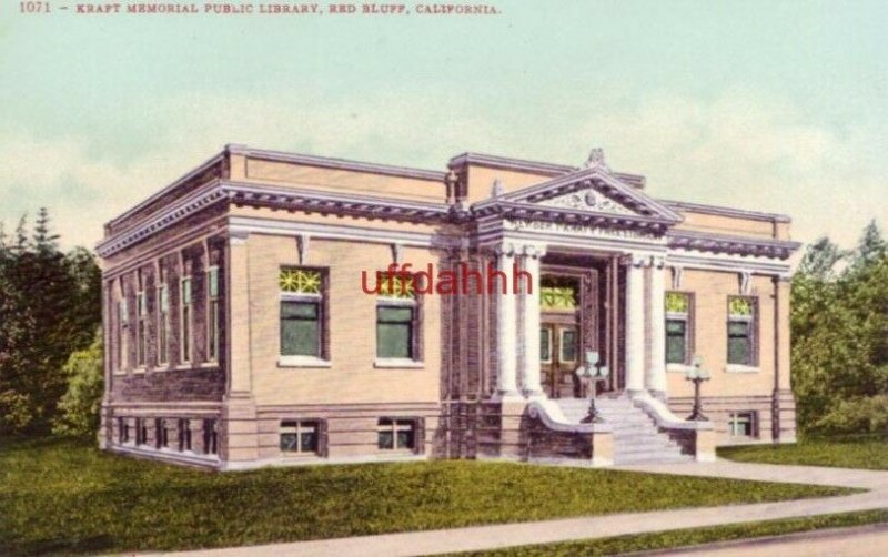 KRAFT MEMORIAL PUBLIC LIBRARY RED BLUFF, CA