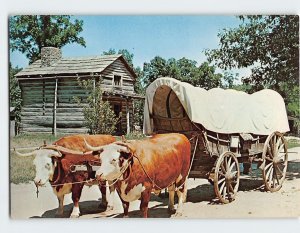 Postcard Prairie Schooner, Lincoln's New Salem State Park, New Salem, Illinois