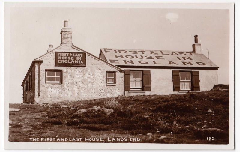 Cornwall; The First & Last House, Lands End RP PPC, Unposted 