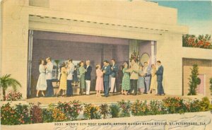 St Petersburg Florida Webb City Roof Garden Dance Studios Postcard 21-13130