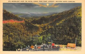 Royal Gorge from Point Lookout, Moonlight Western North Carolina, North Carol...