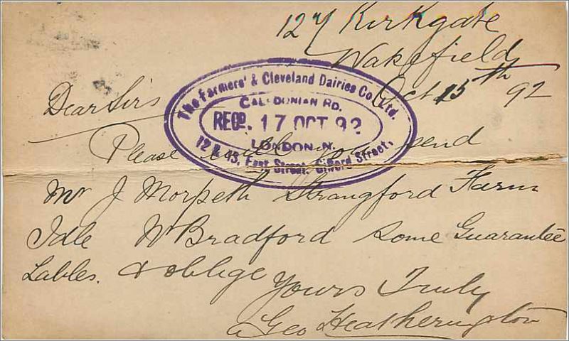 Entier Postal Stationery Postal Great Britain Great Britain 1892 Wakefield