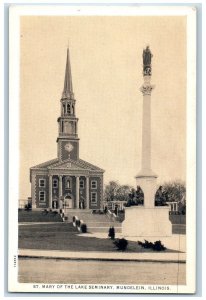 c1960s St. Mary Of The Lake Seminary Mundelein Illinois IL Unposted Postcard