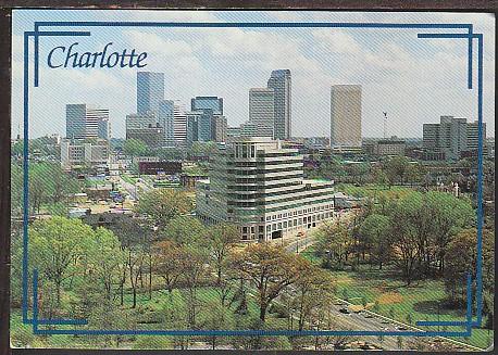 Skyline Charlotte NC Postcard BIN 