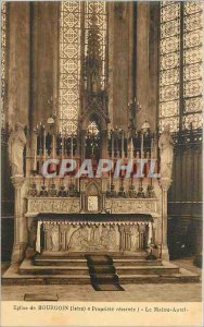 Old Postcard Church of Bourgoin (isere) reserved property the high altar