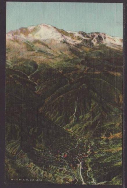 Manitou Springs at the Foot Pikes Peak CO Postcard 4720