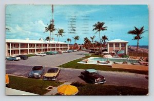 Palm Beach Florida Beachcomer Apartment Motel Postcard 1962