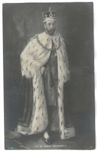 H.M. King George V Coronation, Great Britain, 1911 Real Photo Postcard, Unused