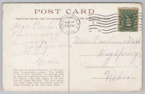 State View~US Treasury Building Washington DC~Vintage Postcard