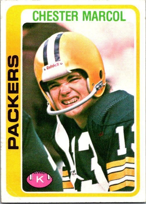 1978 Topps Football Card Chester Marcol Green Bay Packers sk7347