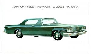 1964 Chrysler Newport 2-Door Hardtop Postcard *5C 