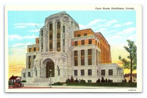 Postcard Court House Hutchinson Kansas
