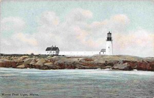 Moose Peak Lighthouse Maine 1910c postcard