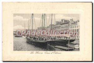 Postcard Old Havre Quai d'Orlians