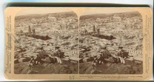 465968 1901 Mexico Zacatecas Cathedral destroyed revolution Underwood STEREO