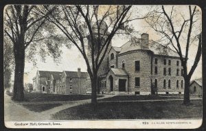 Goodnow Hall Grinnell College Grinnell Iowa Unused c1910s