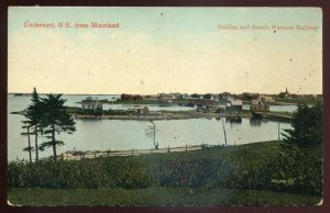 h1874 - LOCKEPORT NS Postcard 1900s Panoramic View